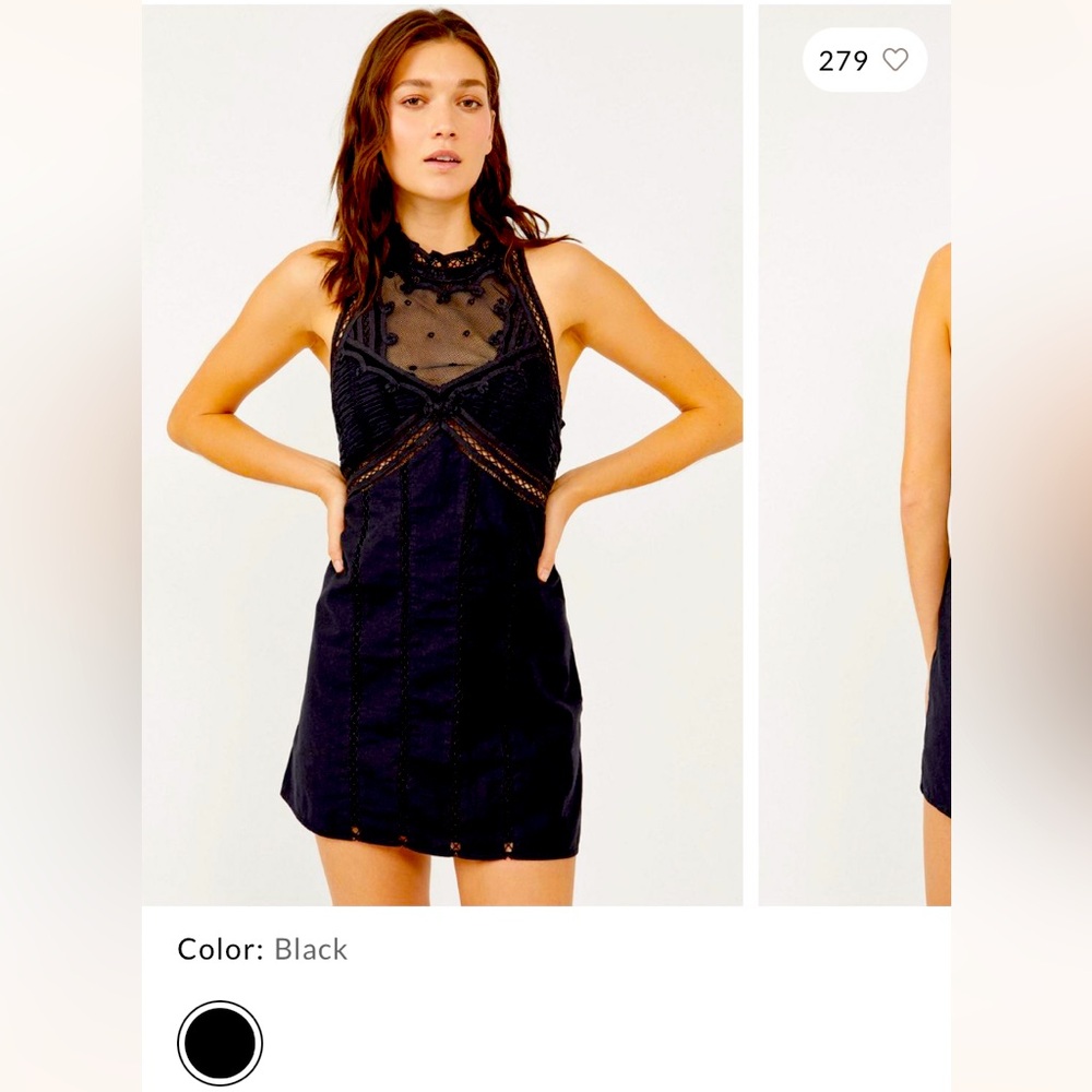 Free people Black Dress Medium
